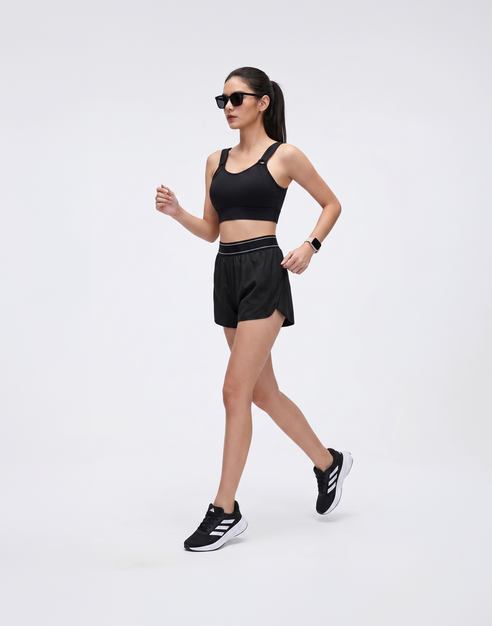 Buy 1, Get 1 Free - Cooling, Breathable With Tummy Tucking Waistband Power Shorts With Inner Lining