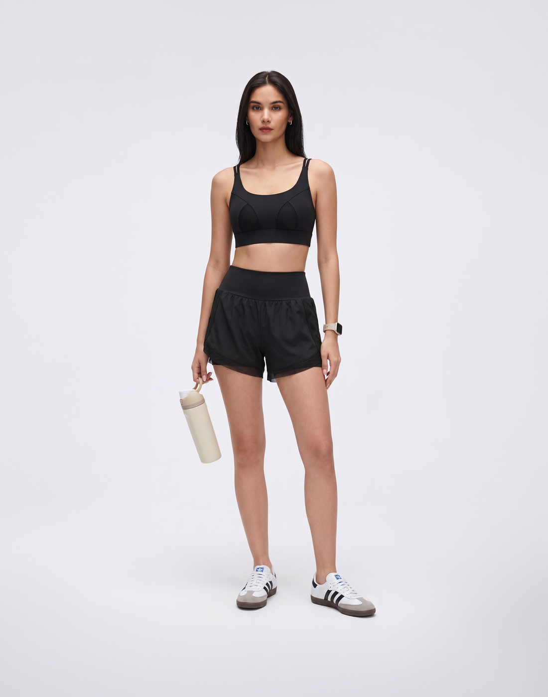 Buy 1, Get 1 Free - Buttery Soft High-Waisted Pace Shorts With Inner Tights & Pocket For Mobile