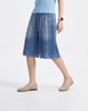 Cooling, Breathable & Free Size Wave Pleated Denim Shorts With Pockets