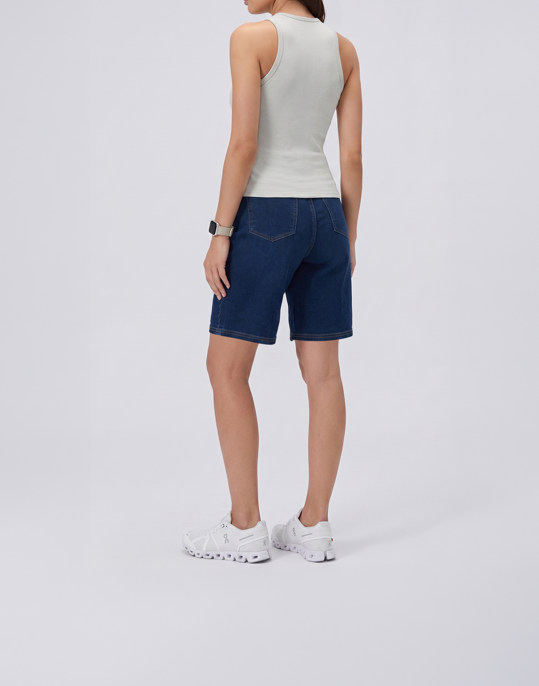 Cooling, Buttery Soft With Tummy Control Freedom Denim Shorts With Pockets