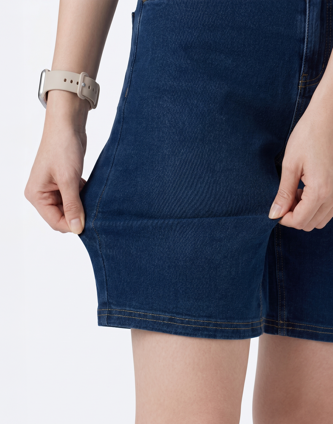 Cooling, Buttery Soft With Tummy Control Freedom Denim Shorts With Pockets