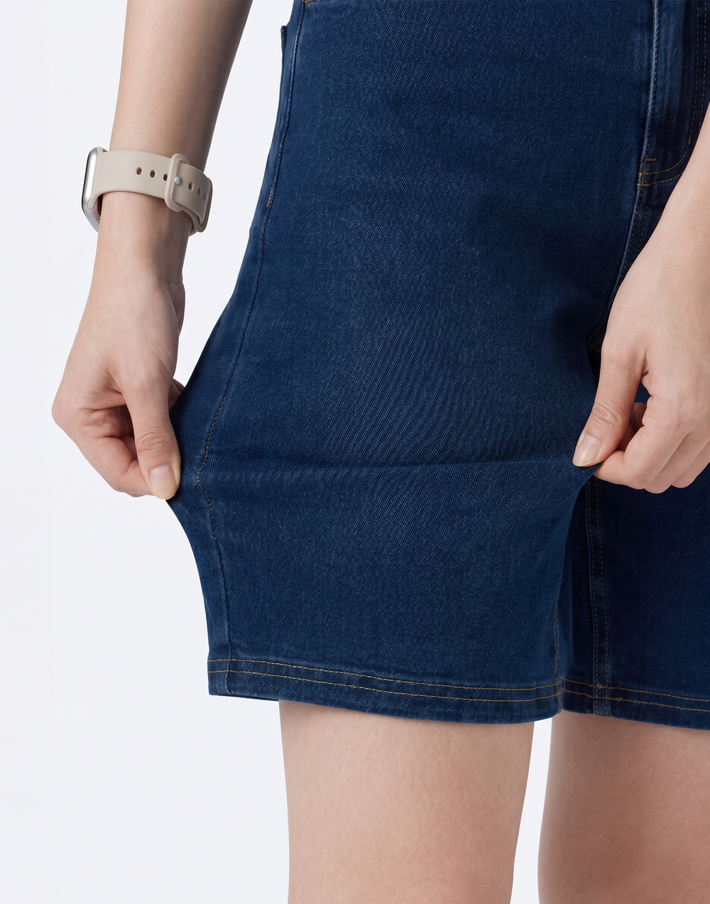 Cooling, Buttery Soft With Tummy Control Freedom Denim Shorts With Pockets
