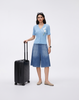 Cooling, Breathable & Free Size Wave Pleated Denim Shorts With Pockets