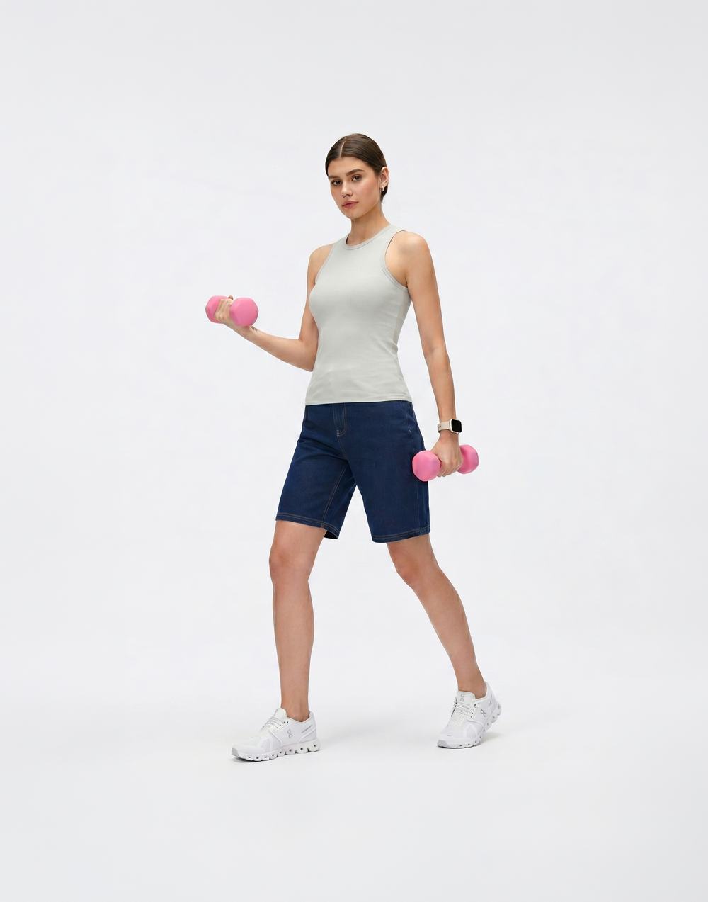 Cooling, Buttery Soft With Tummy Control Freedom Denim Shorts With Pockets