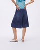 Cooling, Breathable & Free Size Wave Pleated Denim Shorts With Pockets