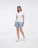 Cooling & Buttery Soft With Tummy-Tucking Waistline Motion Denim Shorts With Pockets