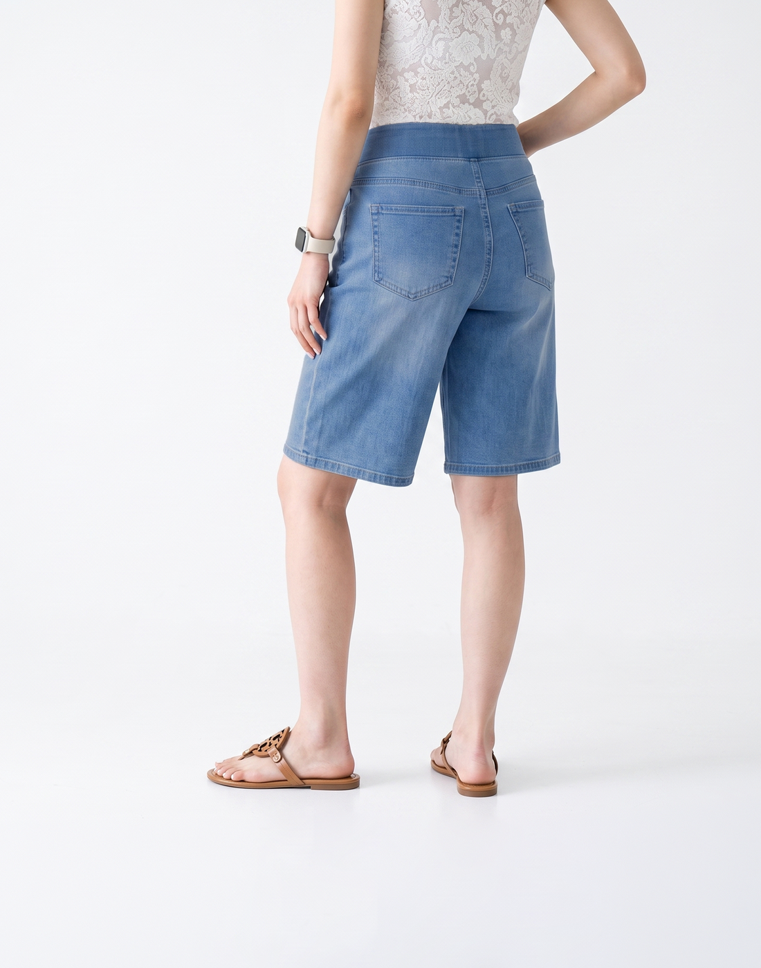 Cooling, Breathable & Buttery Soft With Tummy Control Advantage Denim Bermudas