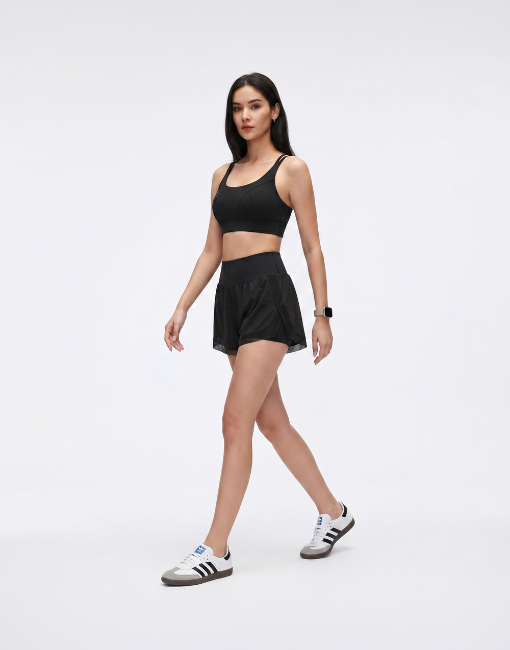 Buy 1, Get 1 Free - Buttery Soft High-Waisted Pace Shorts With Inner Tights & Pocket For Mobile
