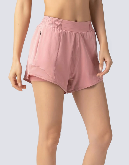 Buy 1, Get 1 Free - Cooling, Sweat-Wicking & Odor-Free Performance Workout Shorts With Inner Tights & Pockets