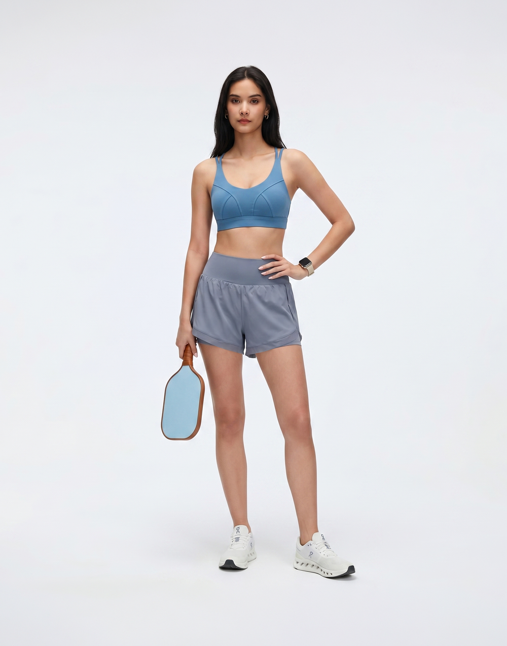 Buy 1, Get 1 Free - Buttery Soft High-Waisted Pace Shorts With Inner Tights & Pocket For Mobile