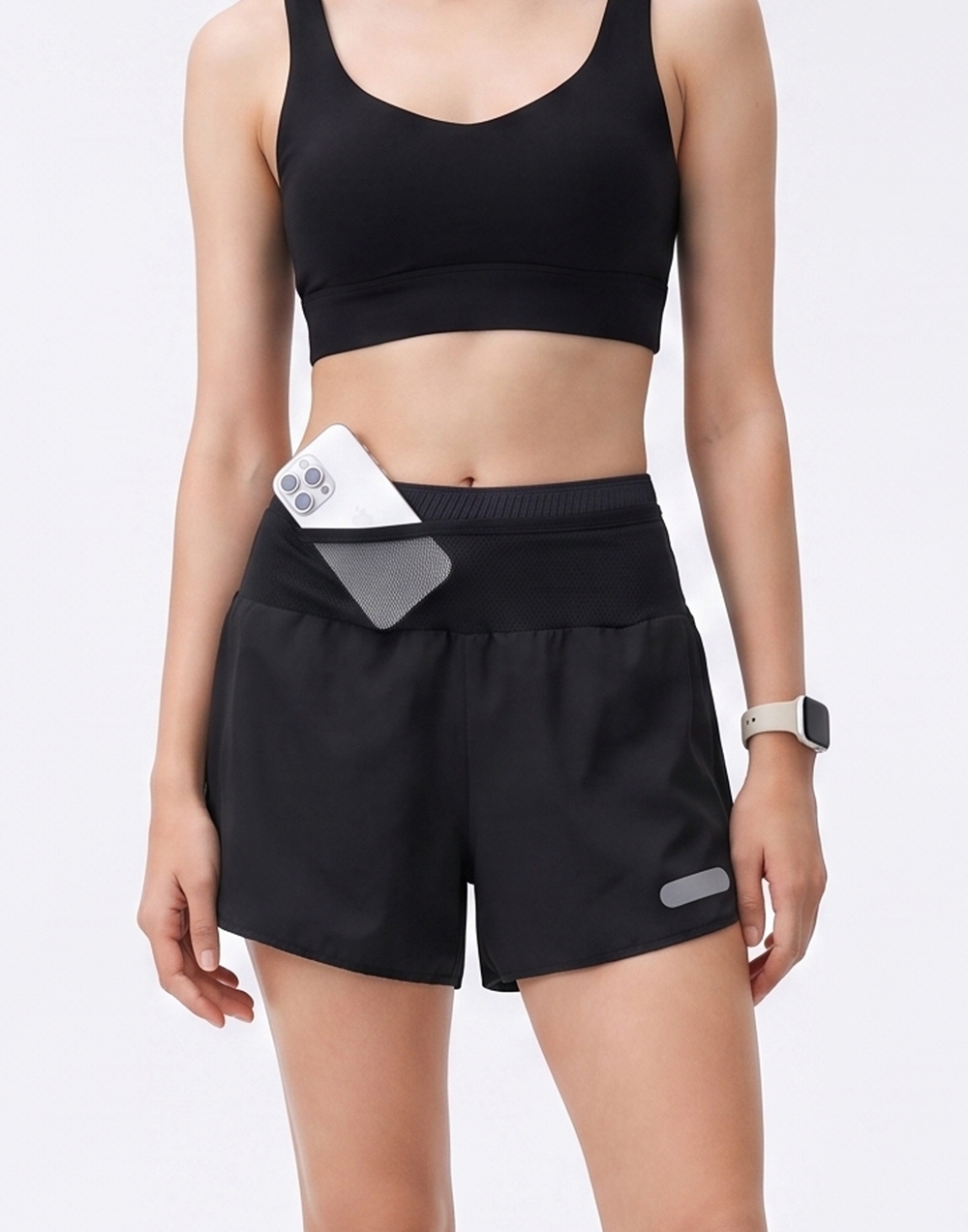 Buy 1, Get 1 Free - Cooling, Sweat-Wicking Velocity Shorts With Mesh Storage Waistband With Inner Tights