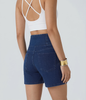 Cooling & Buttery Soft With Tummy-Tucking Waistline Motion Denim Shorts With Pockets