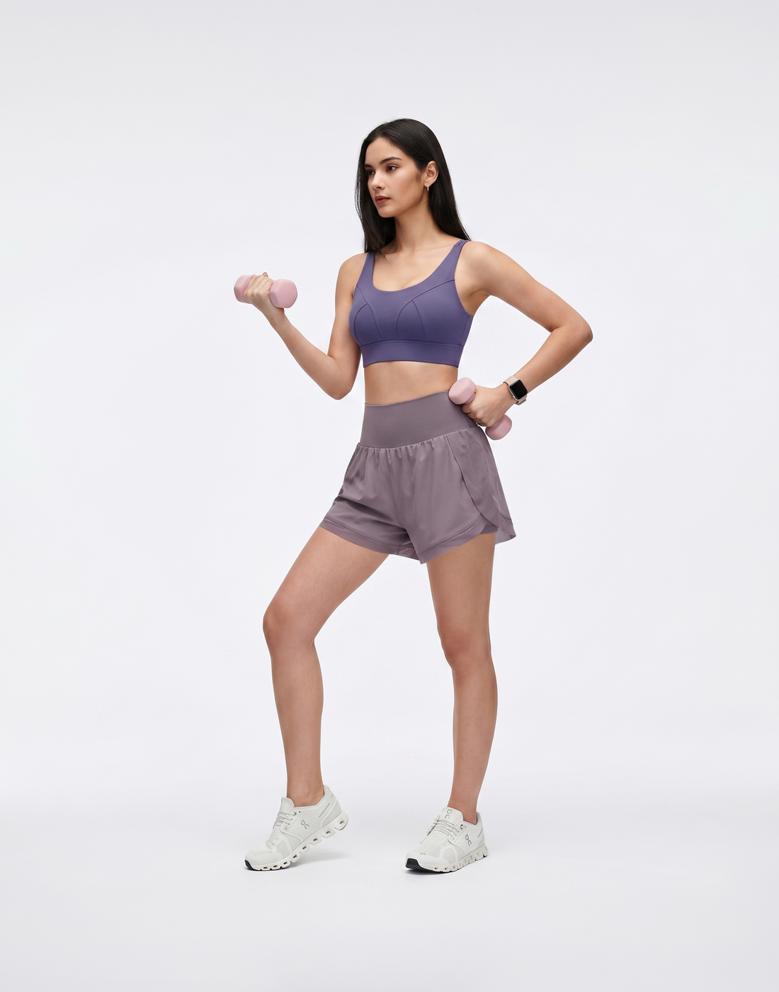 Buy 1, Get 1 Free - Buttery Soft High-Waisted Pace Shorts With Inner Tights & Pocket For Mobile