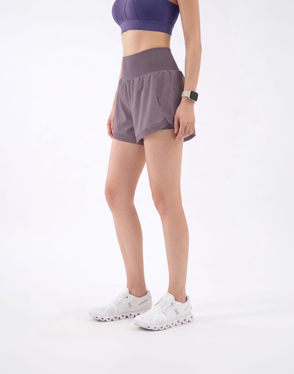 Buy 1, Get 1 Free - Buttery Soft High-Waisted Pace Shorts With Inner Tights & Pocket For Mobile