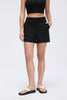 Buy 1, Get 1 Free - Wrinkle-Free & Buttery Soft Rise Bermudas With Stretchy Waistband & Pockets