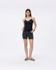 Cooling, Buttery Soft, Stretchy Curve Tummy Control Denim Shorts