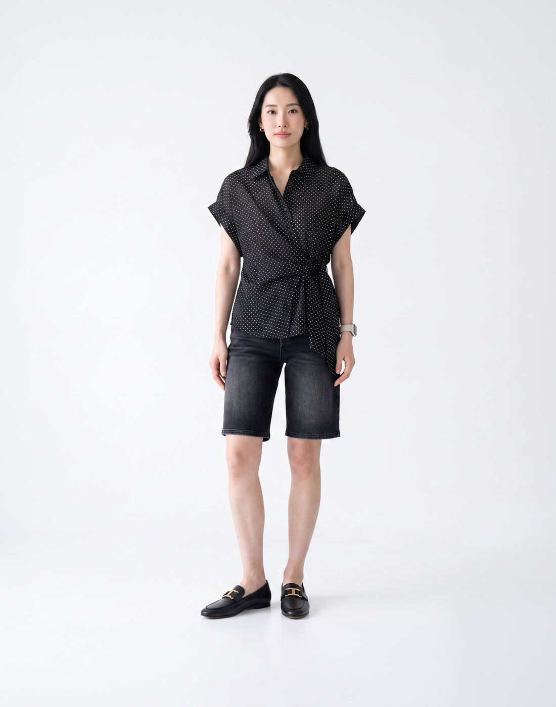 Cooling, Breathable & Buttery Soft With Tummy Control Advantage Denim Bermudas