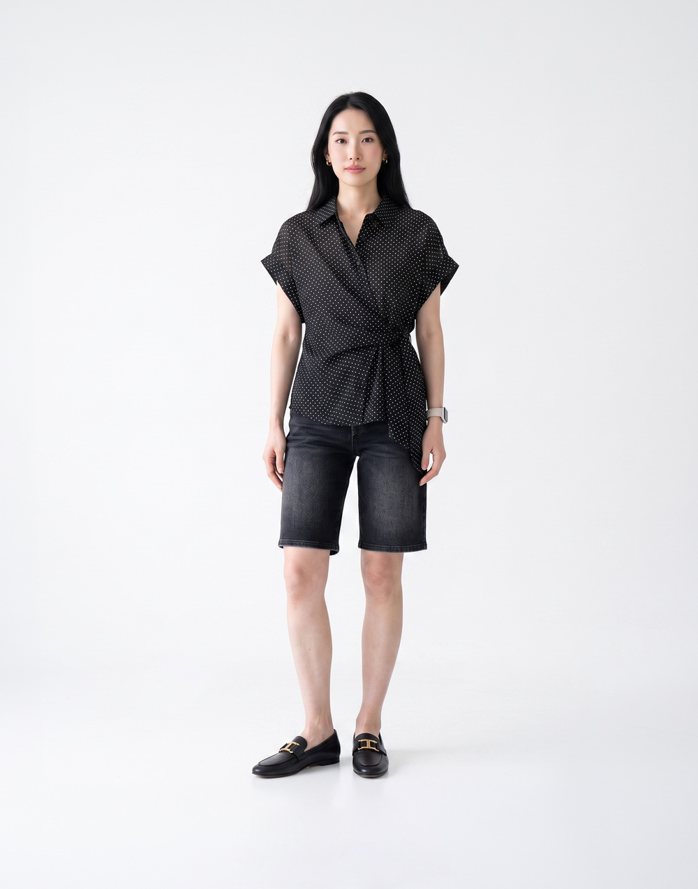 Cooling, Breathable & Buttery Soft With Tummy Control Advantage Denim Bermudas