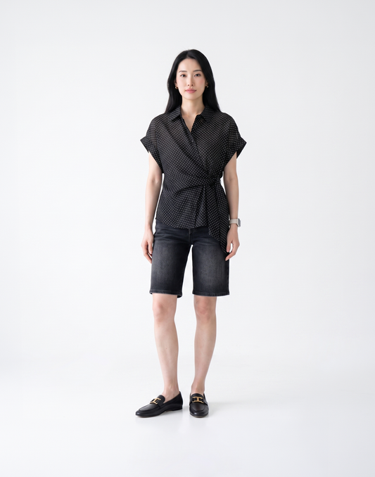 Cooling, Breathable & Buttery Soft With Tummy Control Advantage Denim Bermudas