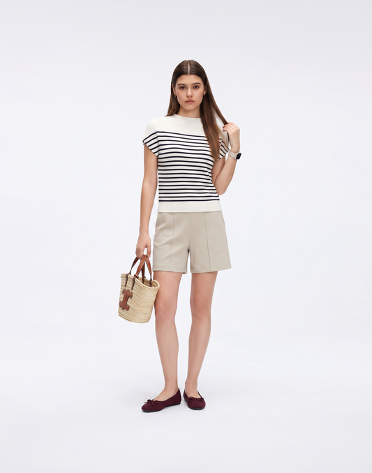 Buy 1, Get 1 Free - Cooling, Buttery Soft & Stretchy Waistband Nova Bermudas With Pockets