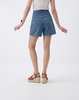 Cooling & Buttery Soft With Tummy-Tucking Waistline Motion Denim Shorts With Pockets