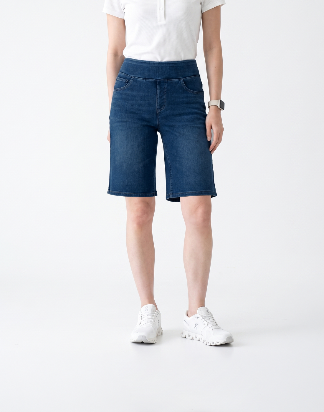 Cooling, Breathable & Buttery Soft With Tummy Control Advantage Denim Bermudas