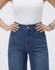 Cooling, Buttery Soft, Stretchy With Tummy Control Comfort Denim Shorts With Pockets