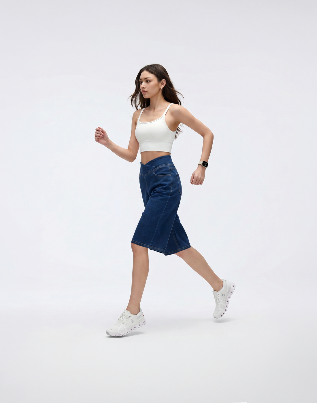 Cooling, Buttery Soft & Stretchy Fresh Denim Shorts With Tummy Control