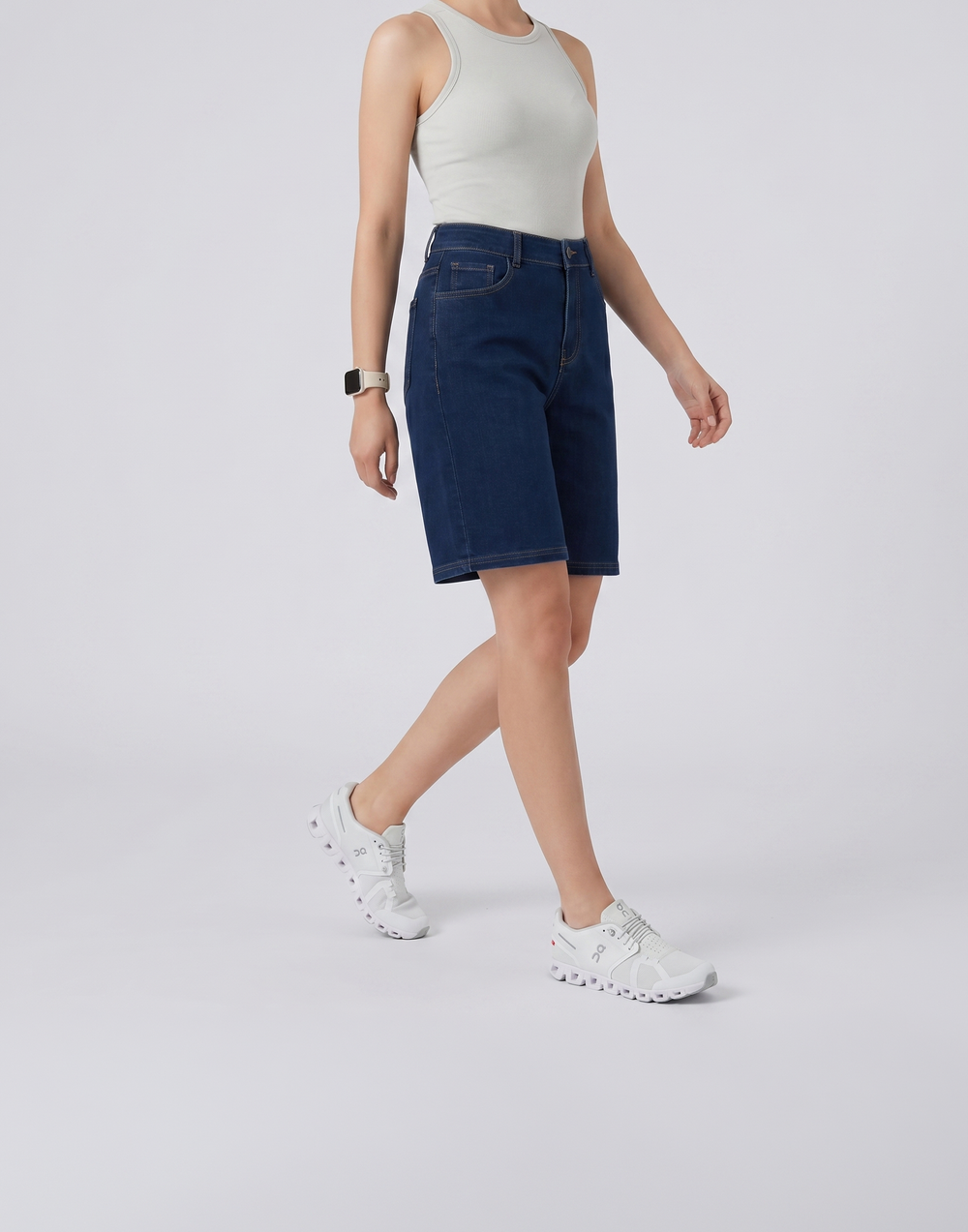 Cooling, Buttery Soft With Tummy Control Freedom Denim Shorts With Pockets