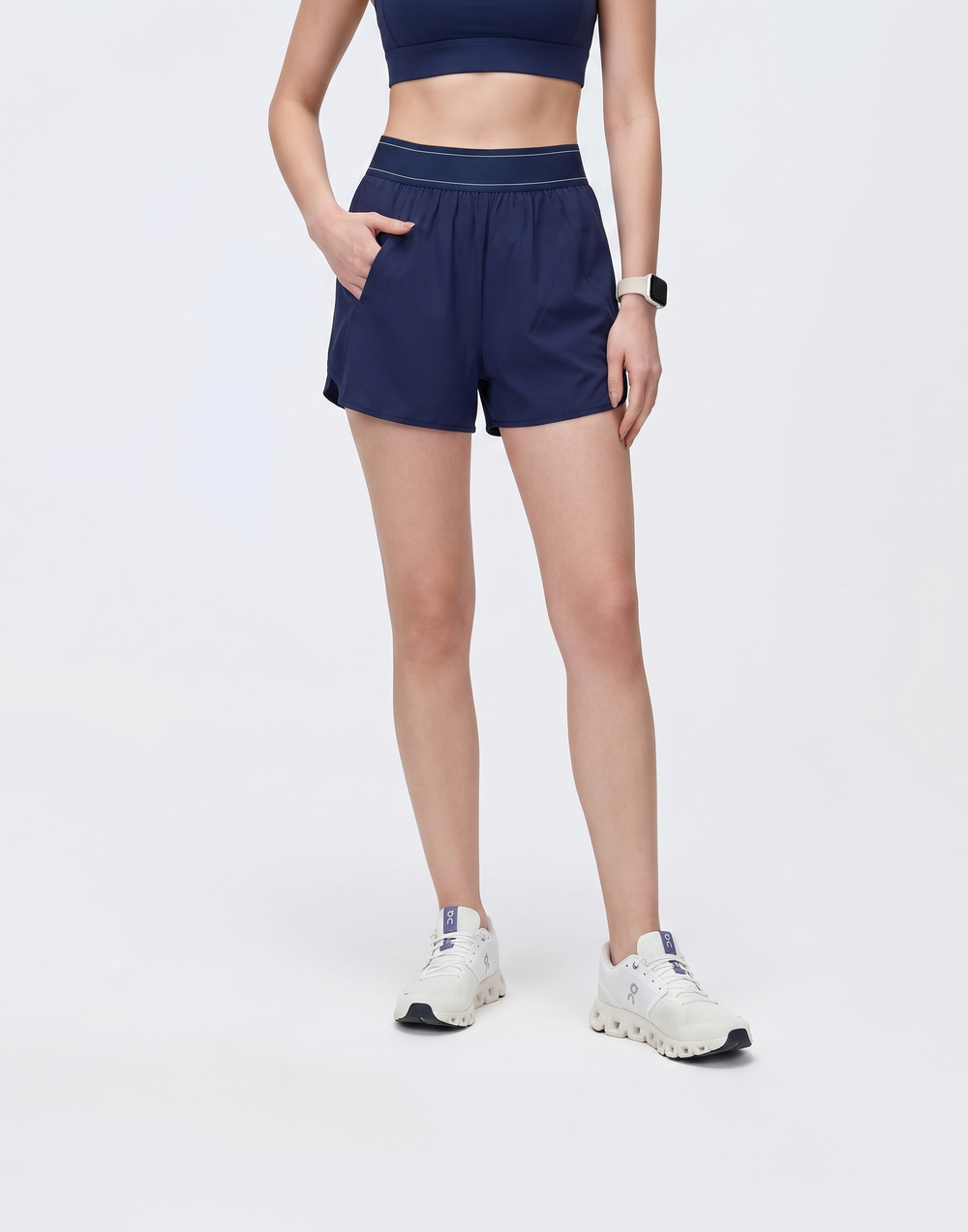 Buy 1, Get 1 Free - Cooling, Breathable With Tummy Tucking Waistband Power Shorts With Inner Lining