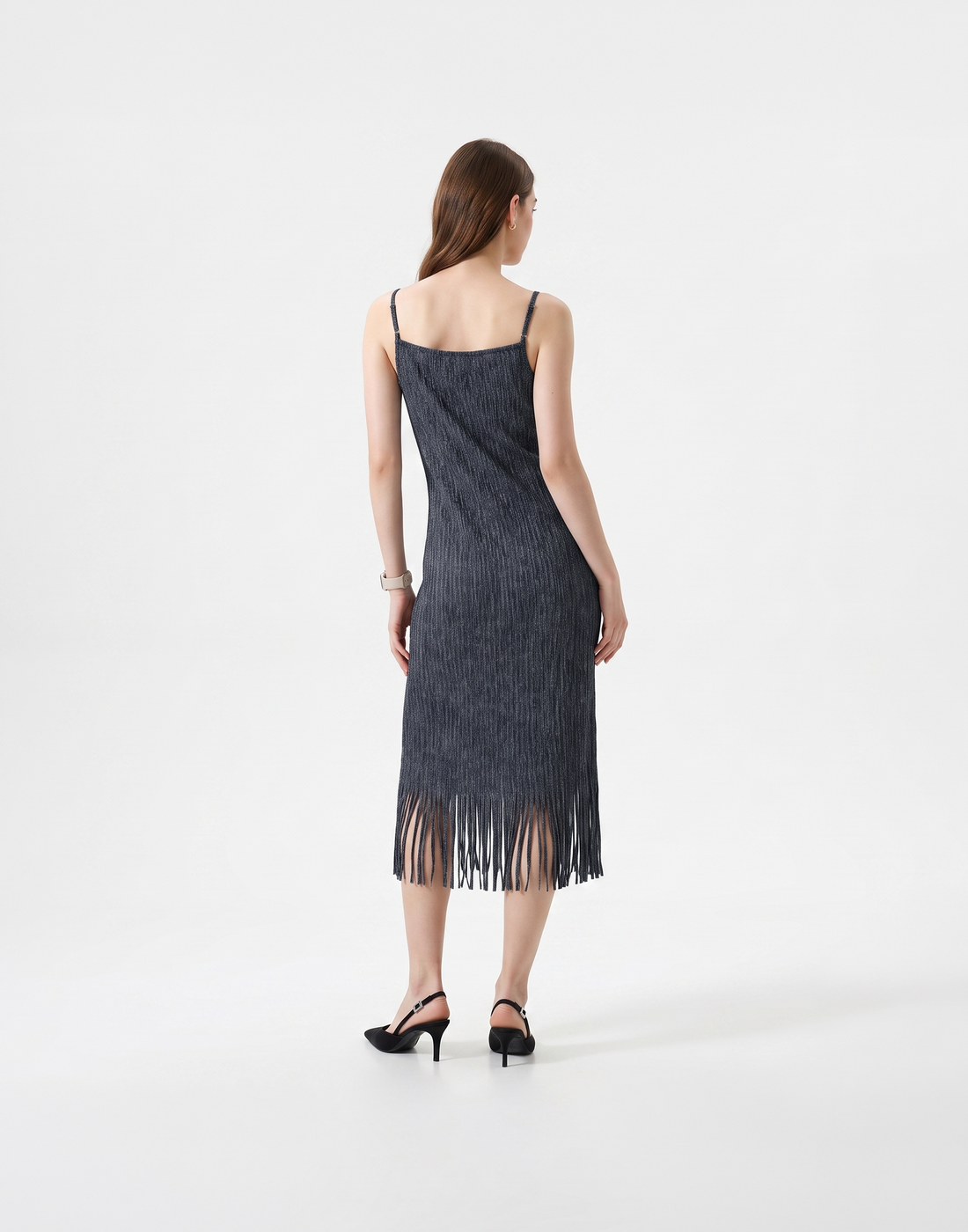 Wrinkle-Free, Cooling & Breathable Free Size Cascade Pleated Set