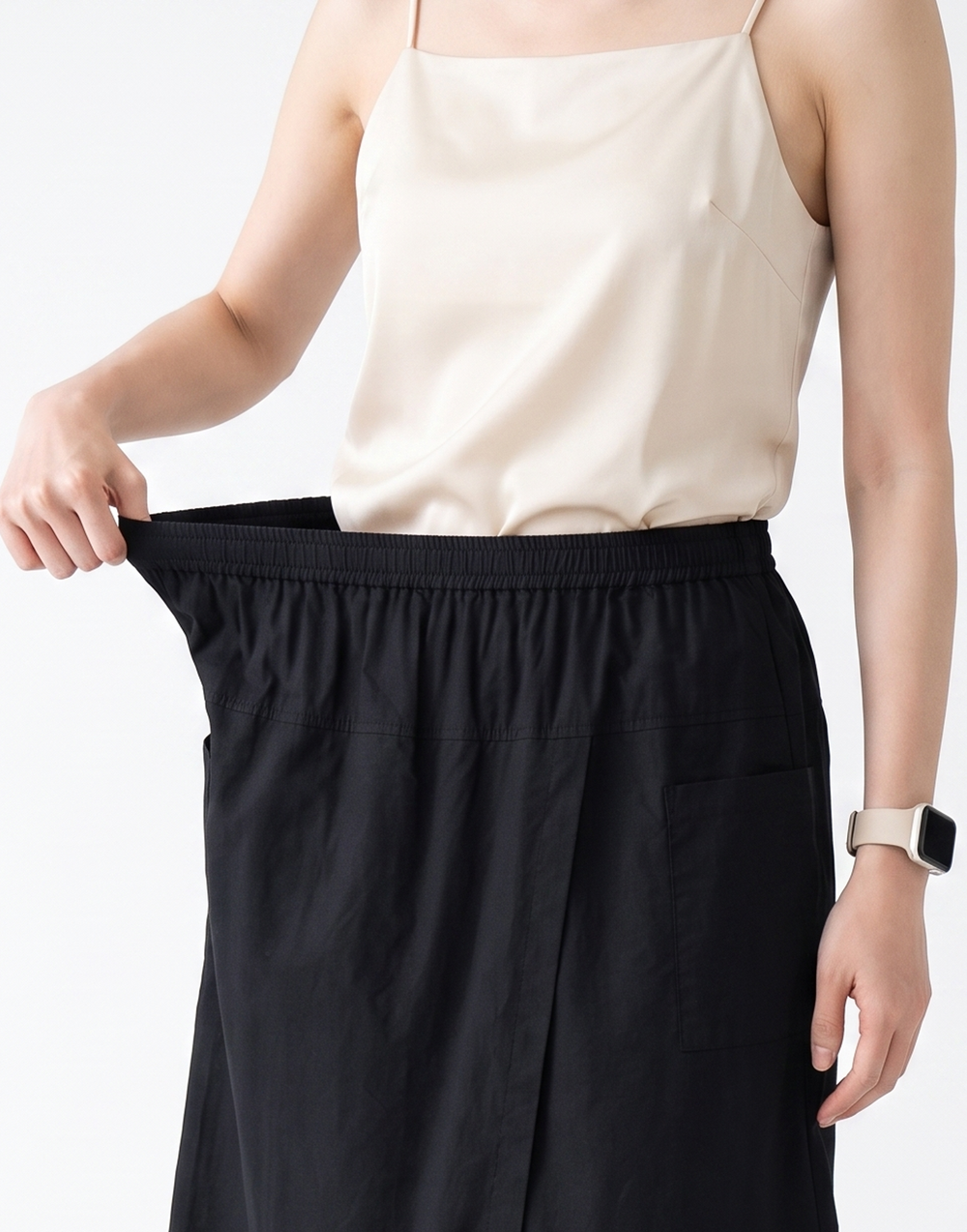 Cooling, Breathable & Stretchy Nomad Skirt With 2 Front Pockets & Elastic Waistband