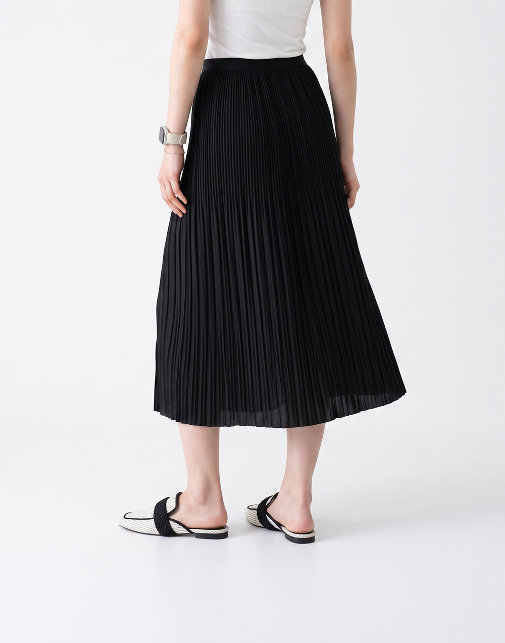 Wrinkle-Free, Cooling & Breathable Free Size Twirl Skirt With Stretchy Waistband