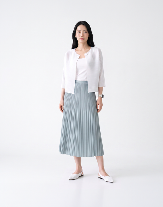 Wrinkle-Free, Cooling & Breathable Free Size Twirl Skirt With Stretchy Waistband