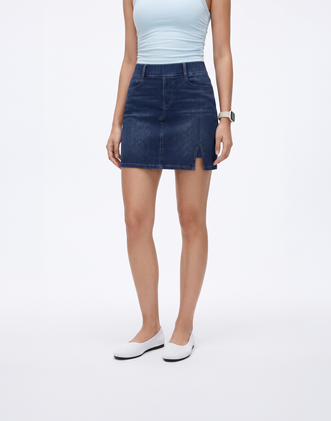 Cooling, Buttery Soft & Stretchy Tummy Control Coast Skort With Inner Shorts