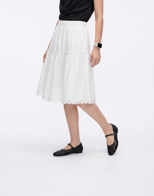 Cooling, Breathable With Tummy Control Petal Tiered Skirt