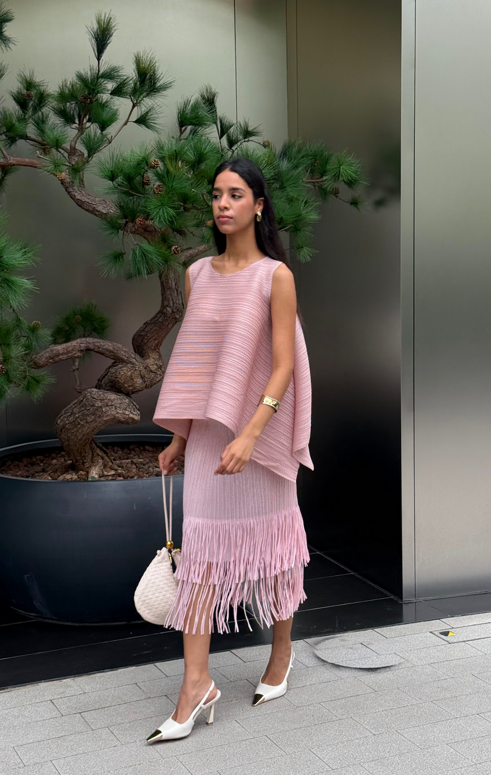 Cooling & Flattering Swirl Skirt With Elastic Waistband