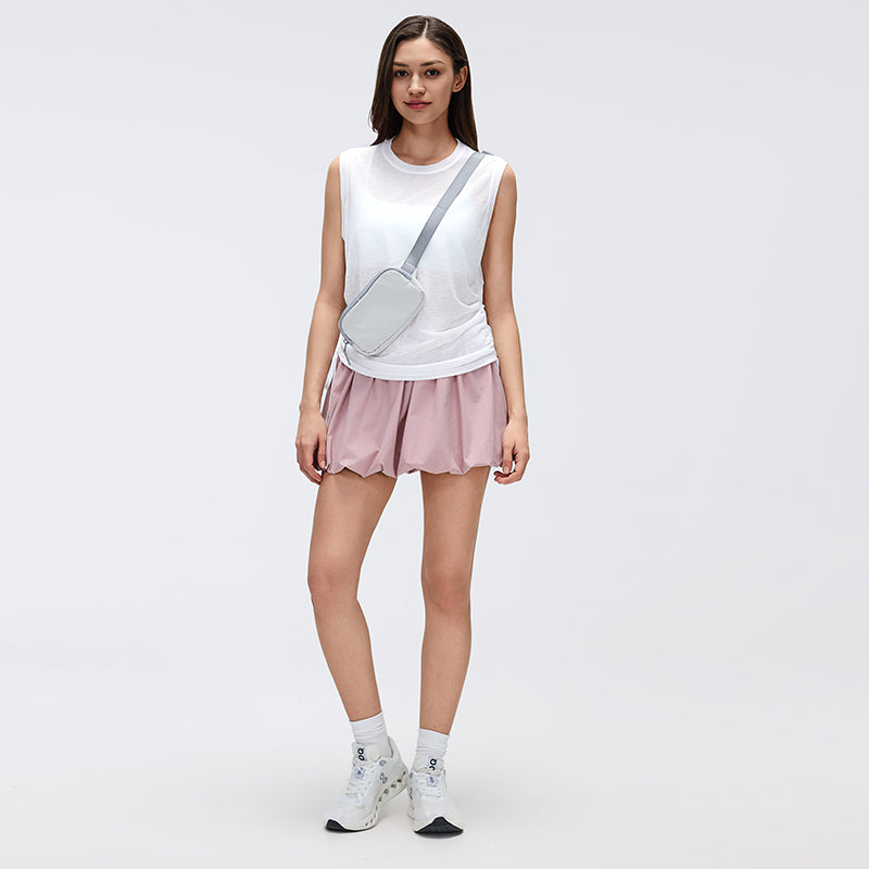 Buy 1, Get 1 Free - Breathable & Stretchy Puffer Skort With Inner Tights & Pockets