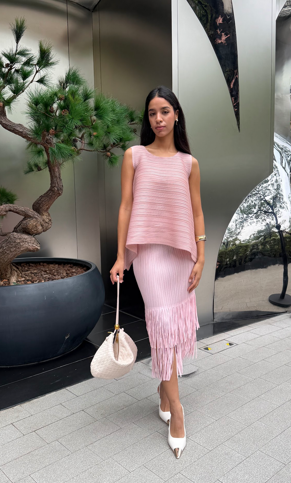 Cooling & Flattering Swirl Skirt With Elastic Waistband