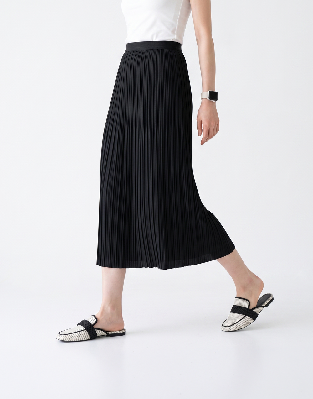 Wrinkle-Free, Cooling & Breathable Free Size Twirl Skirt With Stretchy Waistband