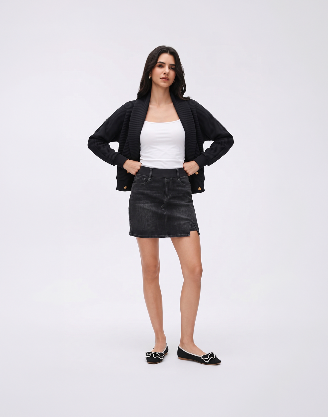 Cooling, Buttery Soft & Stretchy Tummy Control Coast Skort With Inner Shorts
