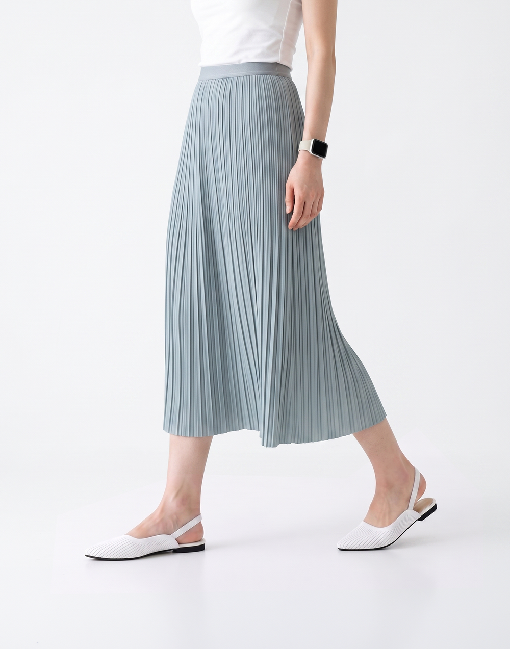 Wrinkle-Free, Cooling & Breathable Free Size Twirl Skirt With Stretchy Waistband