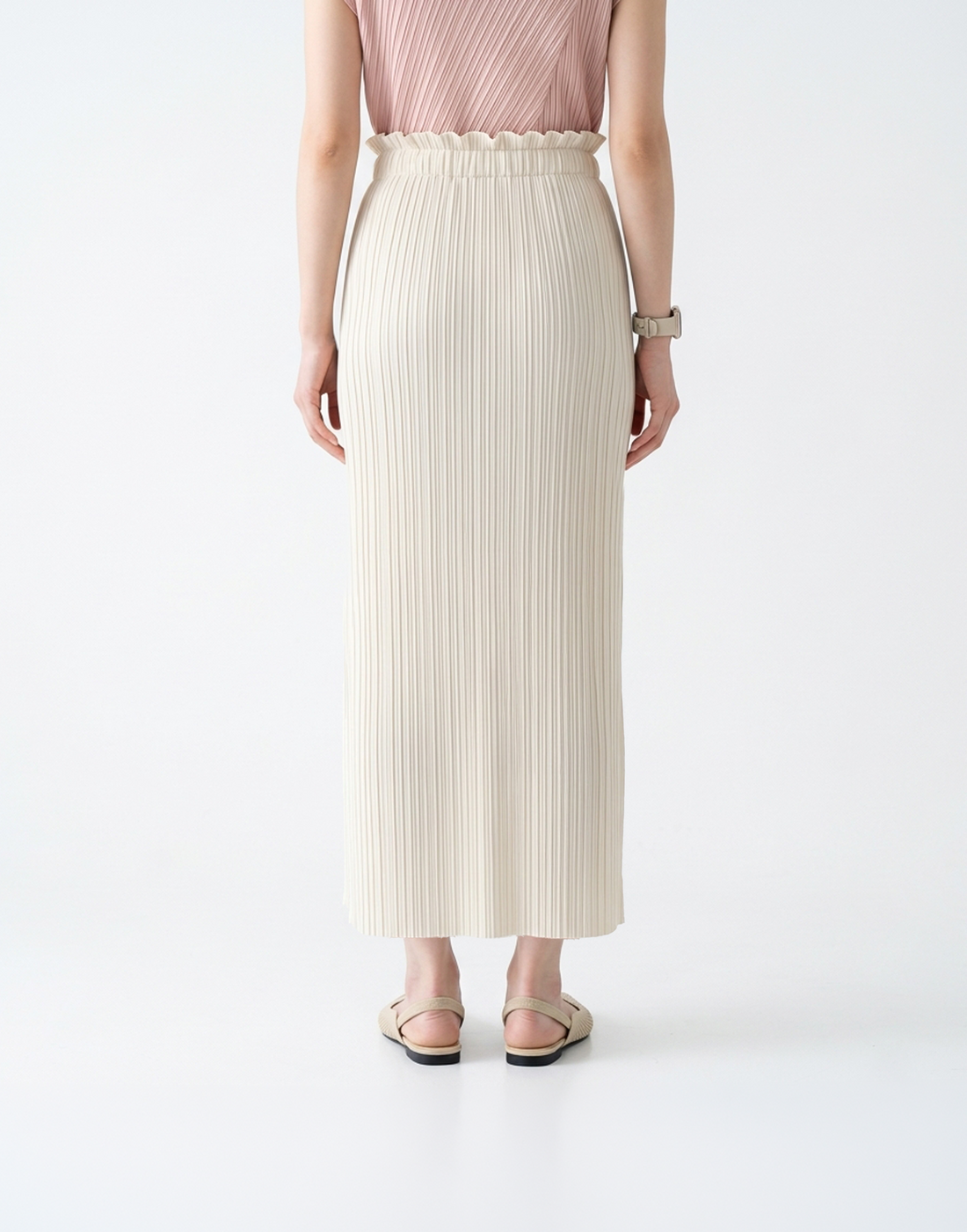 Wrinkle-Free, Cooling & Breathable Tummy Tucking Drape Skirt With Elastic Waistband