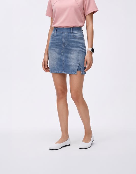 Cooling, Buttery Soft & Stretchy Tummy Control Coast Skort With Inner Shorts
