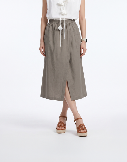 Cooling, Breathable & Stretchy Nomad Skirt With 2 Front Pockets & Elastic Waistband