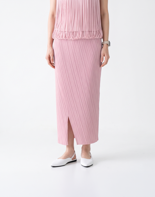 Wrinkle-Free, Cooling & Breathable Tummy Tucking Drape Skirt With Elastic Waistband