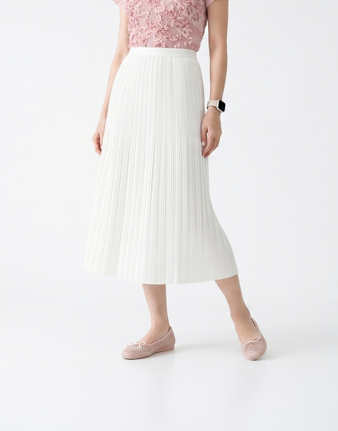 Wrinkle-Free, Cooling & Breathable Free Size Twirl Skirt With Stretchy Waistband