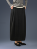 Wool Stride Skirt With Stretchy Waistband & Pockets - For Cold Climates