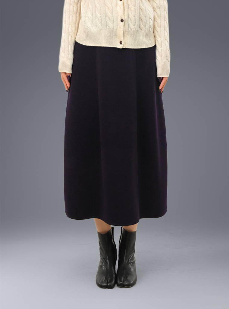 Buttery Soft Wool Winter Bliss Skirt With Stretchy Waistband
