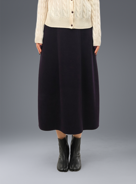Buttery Soft Wool Winter Bliss Skirt With Stretchy Waistband